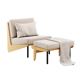 Kinney Teak Lounge Chair by Crate Barrel